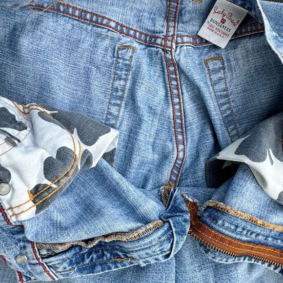 Vintage 90’s Y2K Lucky Brand Jeans Dungarees Bootcut  Style Size 32 - Picture 8 of 9